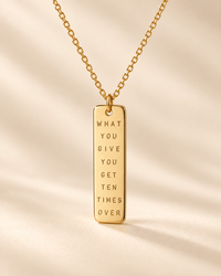"What it gives" Necklace